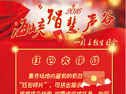 一月主题生日会海报