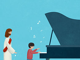 基督教儿童插画-治愈插画-主日插画