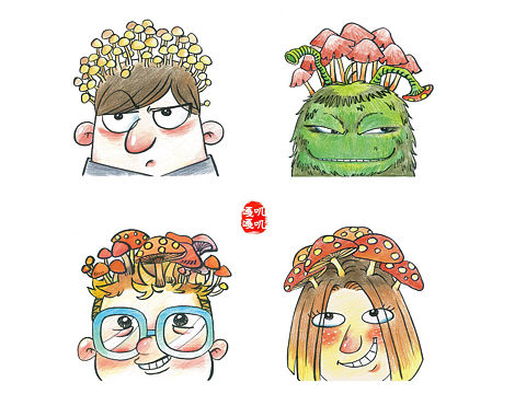 安道鼠标垫创意插画