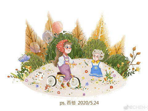 儿童插画（个人主页-ZNDUyNzE4MjA=） - 儿童插画 - 站酷设计师CHEN小只原创素材 - 站酷ZCOOL