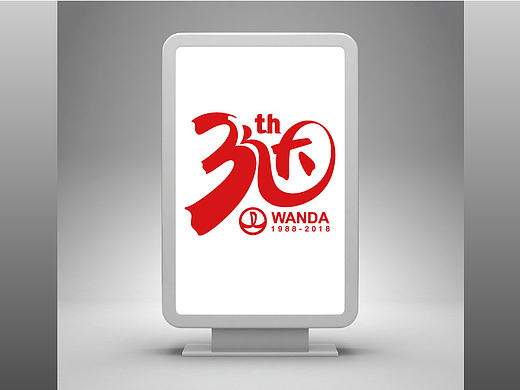 万达30周年logo
