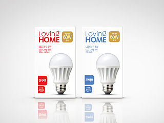 韩国《Loving Home》电灯泡包装设计