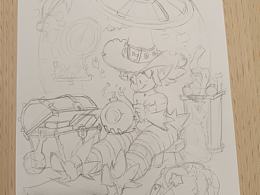 马克笔临摹小女巫