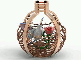 夜鶯與玫瑰創(chuàng)意花瓶