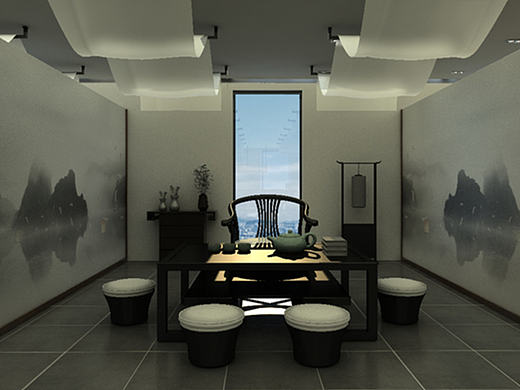 墨韵-茶展示体验空间设计