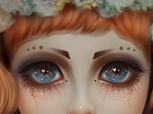 花妖转手绘恐怖娃娃