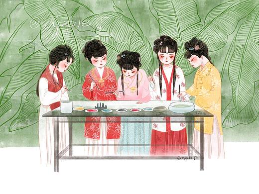 原创中国风插画🏮红楼梦🏮女子图鉴