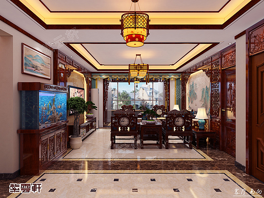 甘肃平凉中式别墅装修奢华气派的经典之家