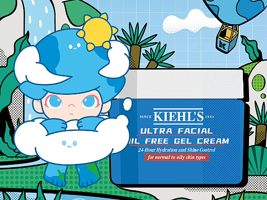 科颜氏kielhs X dimoo联名活动海报【客户商稿】