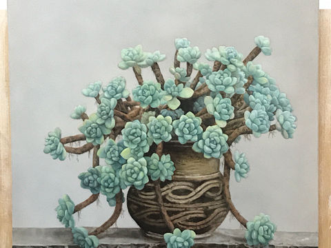 瓷板画《心自在》