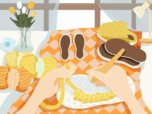 日常场景（个人主页-ZNTk3OTYxMjA=） - 商业插画 - 站酷设计师橘颂橘生原创素材 - 站酷ZCOOL