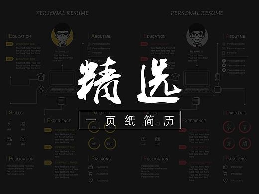 精选一页纸简历03