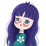 伊鱼儿手绘的头像