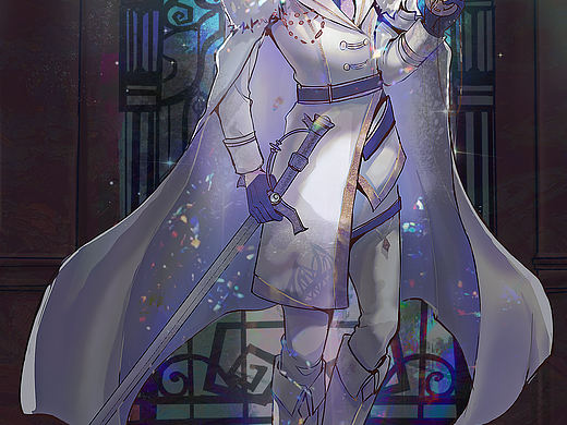 原创插画|白色军豹