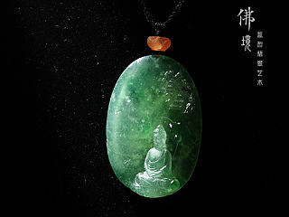 《佛境》——蓝哲翡翠艺术