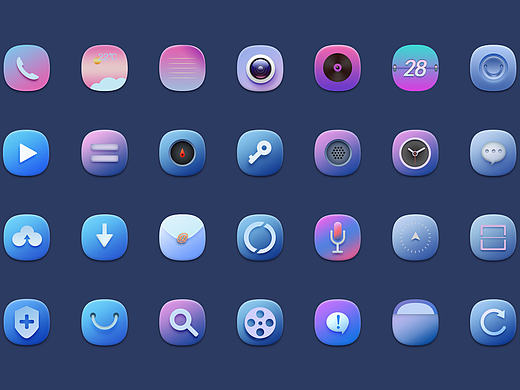 手机轻拟物图标