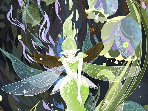 螢火蟲（個人主頁-ZNDkxNTk4MDA=） - 藝術(shù)插畫 - 站酷設(shè)計師卷卷的肉原創(chuàng)素材 - 站酷ZCOOL