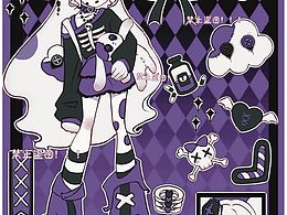 待授權|原創(chuàng)貼紙|玩偶少女