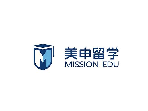 美申留学LOGO设计