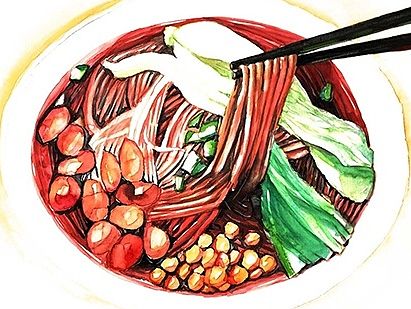 銘大廚的菜（個人主頁-ZMTQ0OTMxOTI=） - 商業(yè)插畫 - 站酷設(shè)計師阿銘插畫原創(chuàng)素材 - 站酷ZCOOL