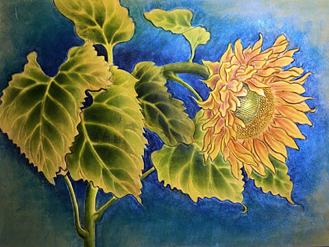 皮雕画—-向日葵🌻