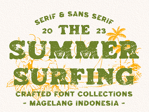 Summer Surfing：带来夏日清凉感的字体设计