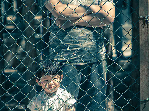 周末休闲的胜利公园