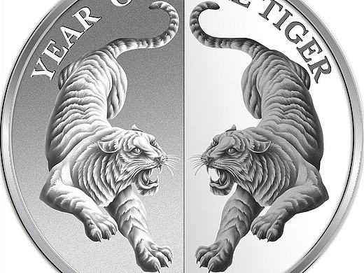 鏡像 - 托克勞2022年生肖虎 1 盎司銀幣（個(gè)人主頁(yè)-ZNTMyNDg4NzI=） - 玩具 - 站酷設(shè)計(jì)師世界紀(jì)念幣鑒賞原創(chuàng)素材 - 站酷ZCOOL