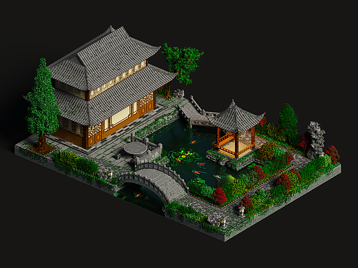 voxelart - 中式园林