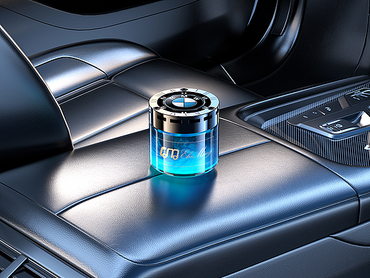 鎏金香膏和烟灰缸车内饰渲染练习