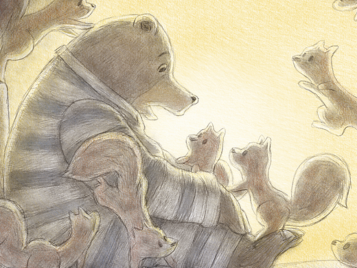 《熊的梦》绘本内页