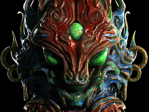 雷炎面具{临摹}（个人主页-ZNjY4Njk1NjA=） - 动画/影视 - 站酷设计师阿忍忍原创素材 - 站酷ZCOOL