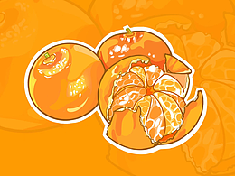 一些水果插畫練習