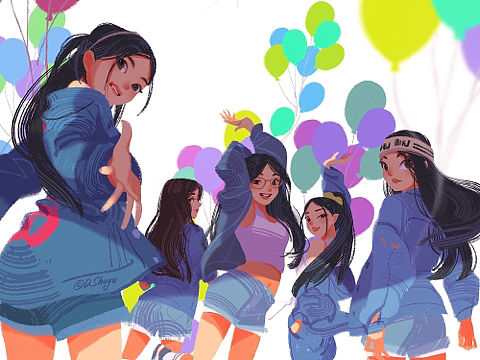 画一些KPOP