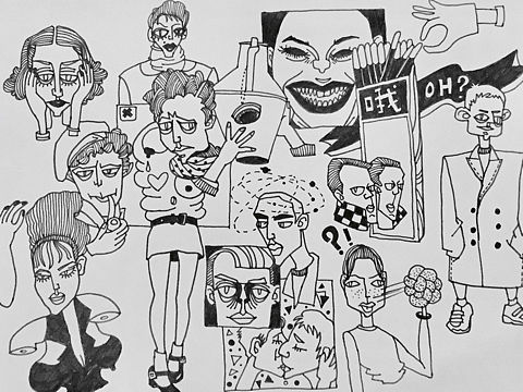 一些人物插畫(huà)練習(xí)（個(gè)人主頁(yè)-ZMjAxODY1NDA=） - 創(chuàng)作習(xí)作 - 站酷設(shè)計(jì)師一朵蹄花壓海棠原創(chuàng)素材 - 站酷ZCOOL