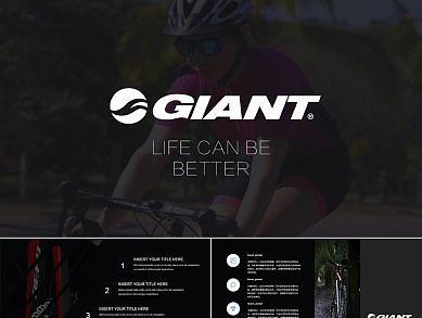 捷安特Giant山地自行车品牌营销策划PPT模板