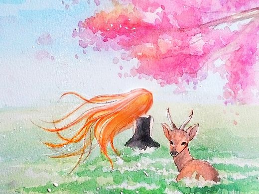 鹿（个人主页-ZMTIzNDIyNjA=） - 创作习作 - 站酷设计师天堂七月原创素材 - 站酷ZCOOL