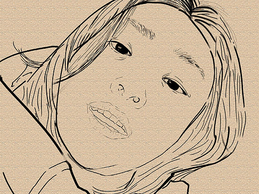 板绘线描头像(训练)