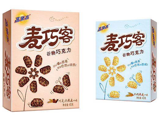 巧克力燕麦零食包装设计
