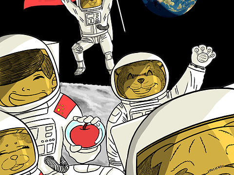 我们在月球过圣诞！