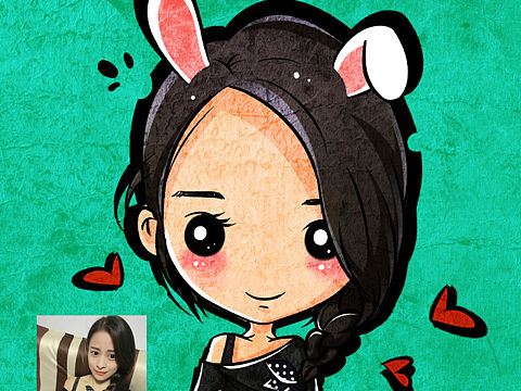 豆豆眼风格可爱漫画  萌萌哒  