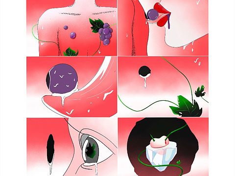《冰镇葡萄》（个人主页-ZNDQxNjMwNjg=） - 创作习作 - 站酷设计师Z51148143原创素材 - 站酷ZCOOL