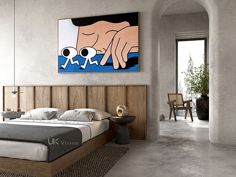 侘寂风｜卧室 —— CR渲染（个人主页-ZNjE0MjUxMDg=） - 家装设计 - 站酷设计师UK丨DESIGN原创素材 - 站酷ZCOOL