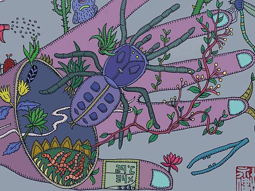 宠物蜘蛛（个人主页-ZMjM5NjQzMjg=） - 创作习作 - 站酷设计师胡永健HYJ原创素材 - 站酷ZCOOL