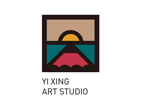 开开小差——艺行画室logo设计