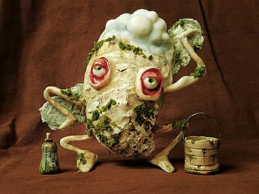 手工搓澡生蠔大爺（個人主頁-ZNjE5NjY4ODQ=） - 其他手工藝 - 站酷設計師畫畫的勺子原創(chuàng)素材 - 站酷ZCOOL