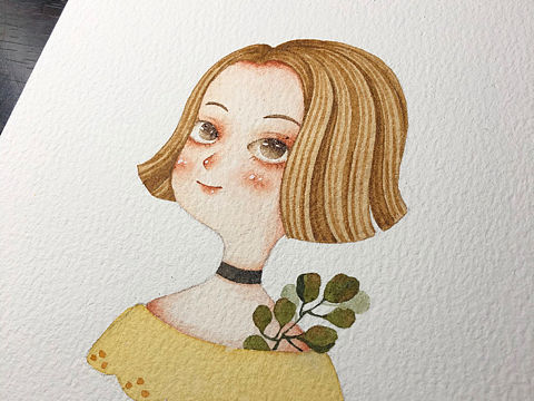 森系水彩小头像一枚