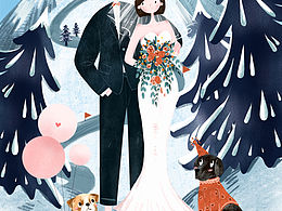 婚礼插画