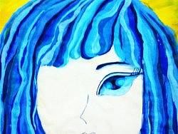 蓝发（个人主页-ZNzc2Mzg4） - 创作习作 - 站酷设计师雨栅栏原创素材 - 站酷ZCOOL