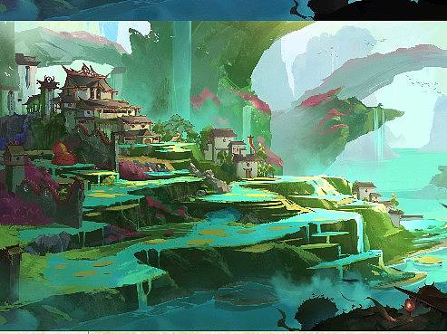 五庄观场景设定（个人主页-ZMjQ5MjI4OTI=） - 游戏原画 - 站酷设计师油炸猫YOGA原创素材 - 站酷ZCOOL